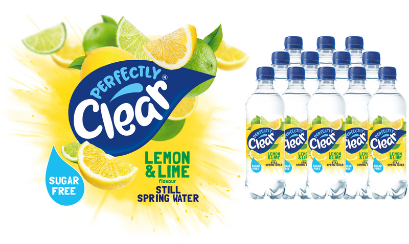 Perfectly Clear Still Lemon & Lime Flavoured Water Pack of 12x500ml