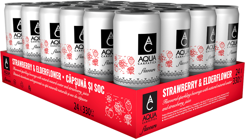 Aqua Sparkling Variety Flavors Water Pack of 24x330ml
