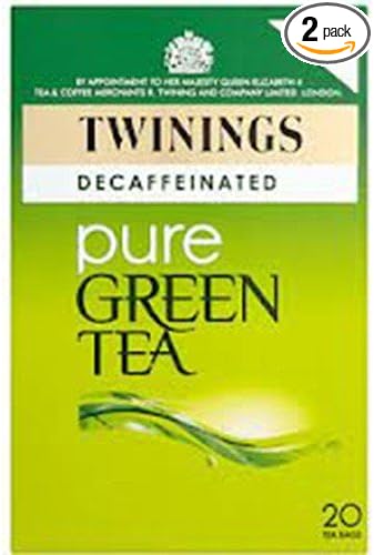 Twinings - Decaff Green Tea  (Multipack of 4 x 20 Tea Bags)