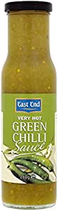 East End Very Hot Green Chilli Sauce 260 g (Pack of 6)