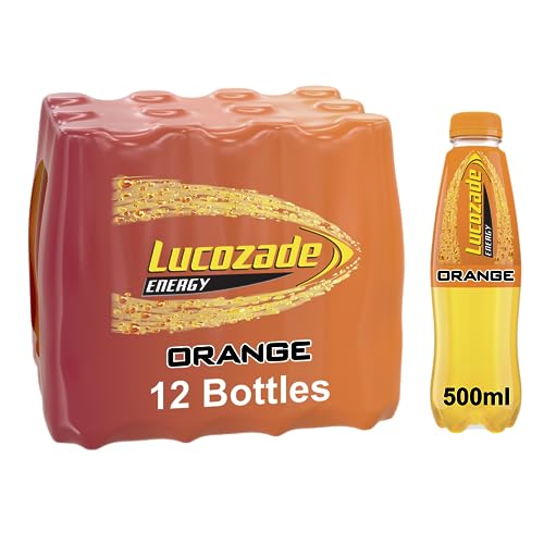 Lucozade Energy Drink Orange Pack of 500ml bottles