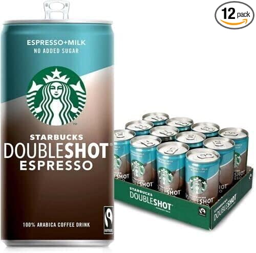 Starbacks Double Shot Espresso Ready To Drink no added sugar Pack of 12 x200ml