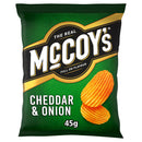 McCoy's Cheddar & Onion Sharing Crisps Pack of 26 x 45g
