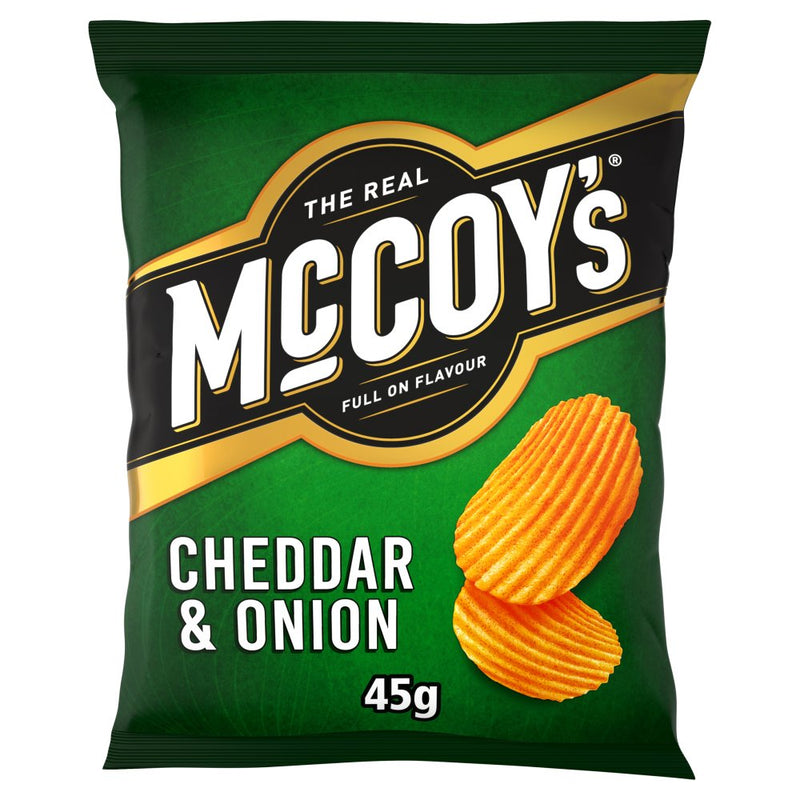 McCoy's Cheddar & Onion Sharing Crisps Pack of 26 x 45g