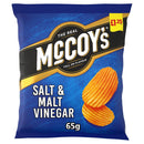 McCoy's Salt & Malt Vinegar Sharing Crisps Pack of 20 x 65g