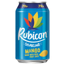 Rubicon Sparkling Mango Juice Drink Cans Pack of 24x330ml