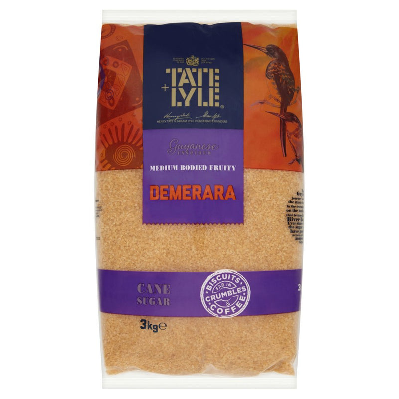 Tate & Lyle Demerara Sugar Pack of 4x3 kg Poly Bag