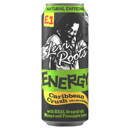 Levi Roots Caribbean Crush Energy Drink Pack of 12x500ml