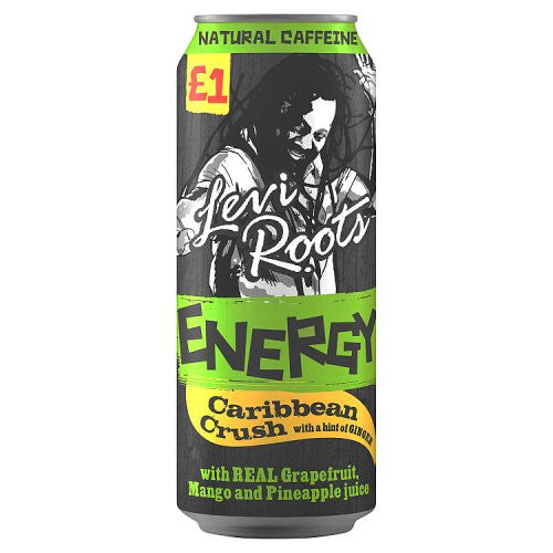Llevi Roots Red Levi Roots Energy Drink Caribbean Crush Pack of -12x500ml can