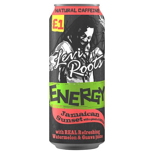 Levi Roots Energy Jamaican Sunset Drink Pack of 12x500ml can
