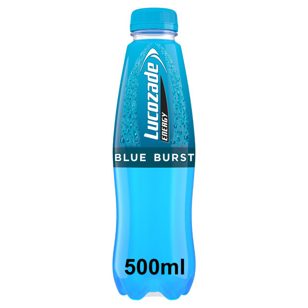 Lucozade Energy Drink Blur Burst Pack of 500ml bottles