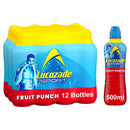 Lucozade Sport Fruit Punch Drink Bottle Pack of 12 x 500ml