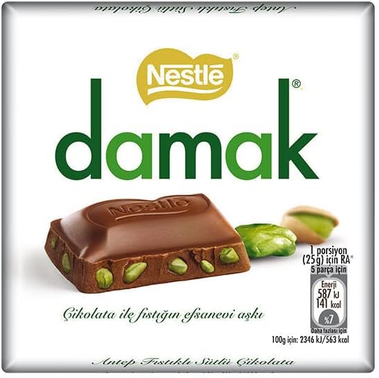 Damak Fine Chocolate With Pistachio Pack of 6 x 60g