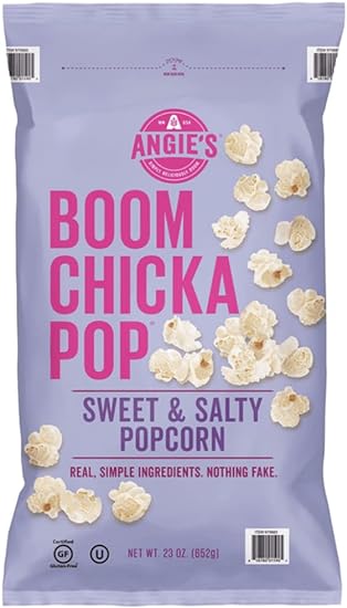 Angie's Boom Chicka Pop Sweet & Salty Kettle Popcorn Pack of 652G