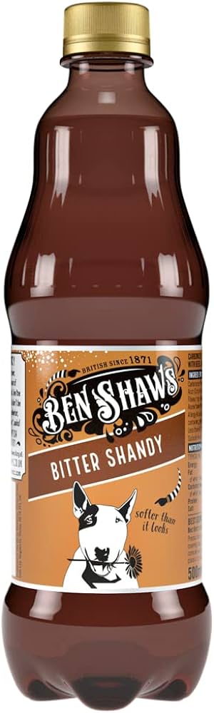 Ben Shaws Bitter Shandy Soft Drink pack of 12X500ml Bottles