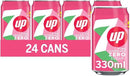 7UP Zero Pink Lemonade Pack of 24 x 330ml