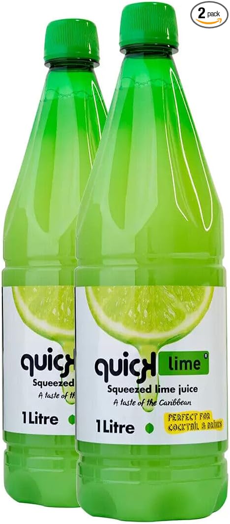 Quick Squeezed Lime Juice 1 Litre - Pack of 2