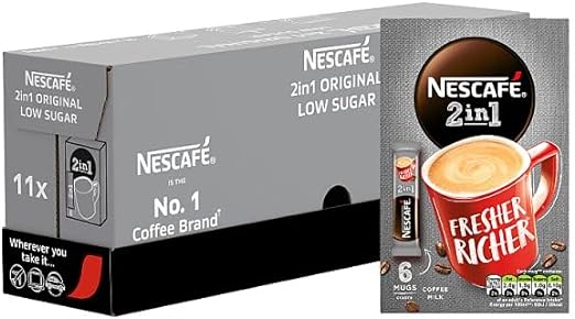 Necafe 2in1 Low Sugar 11x6's