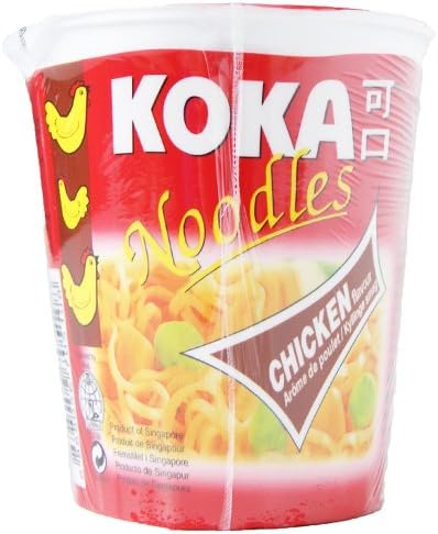 Koka Cup Noodles - Chicken Flavour - 12 Cups