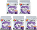 Tassimo Milka Hot Chocolate Pods (Pack of 5 Total 40 PODS)