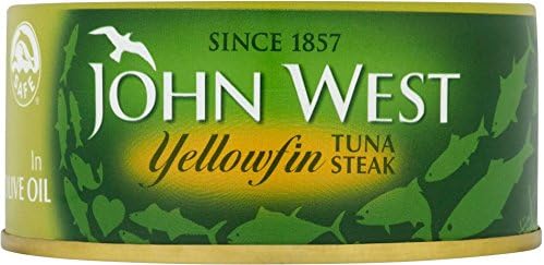 JOHN WEST TUNA STEAK SUNFLOWER OIL 12x160g