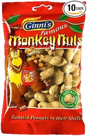 Ginni's Famous Roasted Monkey Nuts 10x120g