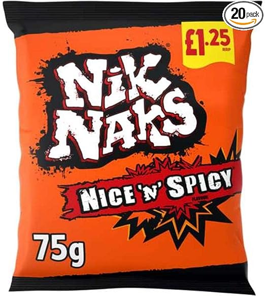 Nik Naks Nice 'N' Spicy Crisps 20 x 75g