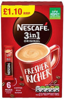 Nescafe 3 in 1-11 boxes Original Pack of 6x17g