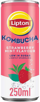 Lipton Kombucha Strawberry & Mint Pack of 12x250ml