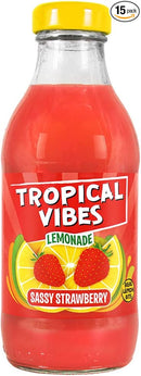 Tropical Vibes Lemonade Sassy Strawberry, 300 ml (Pack of15)