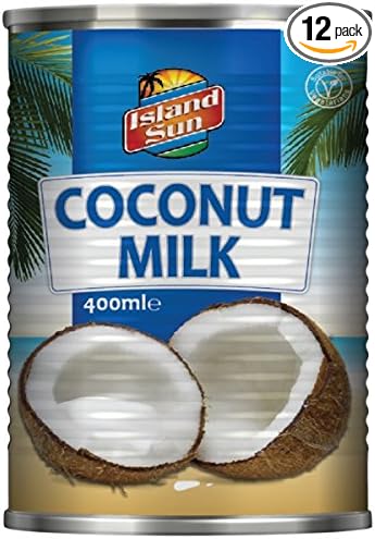 Island sun coconut milk 12x400ml