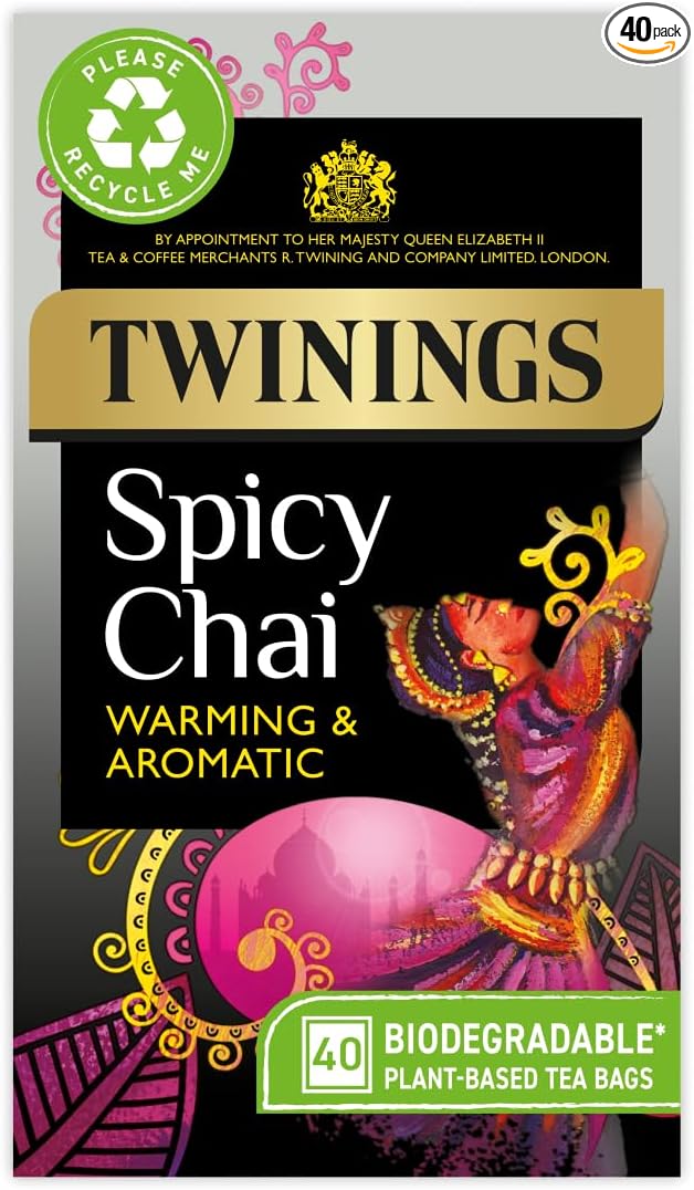 Twinings Spicy Chai Tea -(Pack Of -4x40x2.5G)