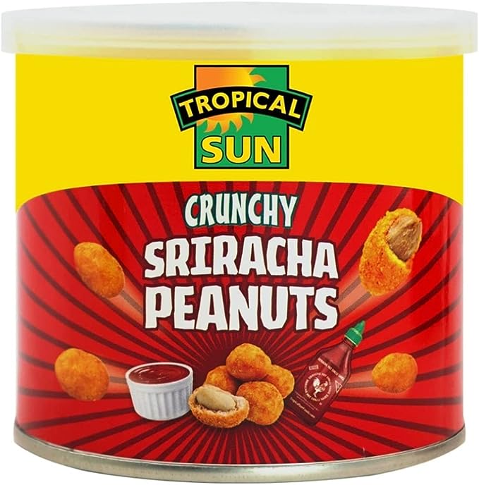 Tropical sun crunchy sriracha peanuts 6x140g