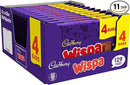 Cadbury Wispa Chocolate 4 Bars 94.8g (Pack of 11 Multipacks)