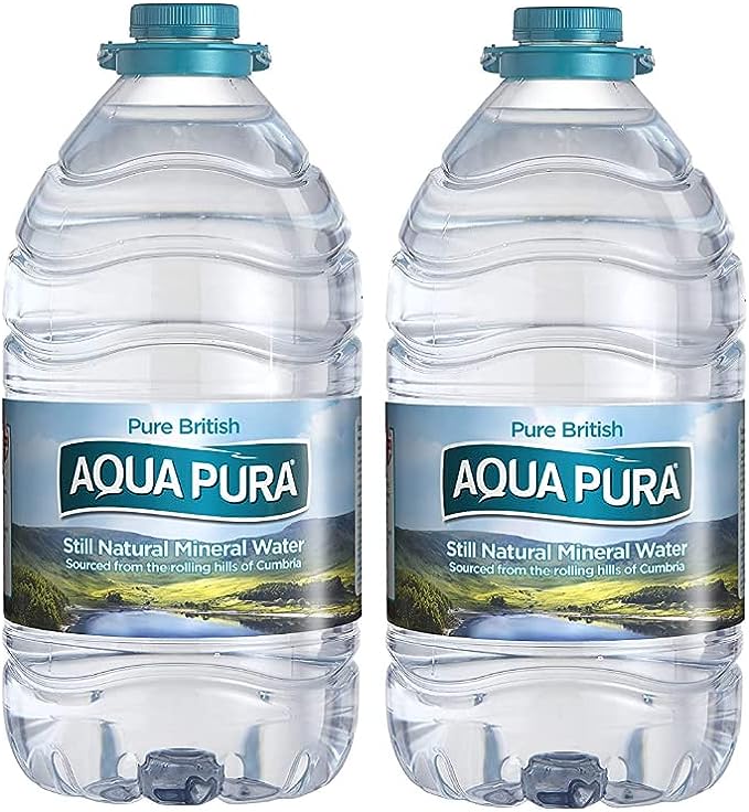 Aqua Pura, Pack Still Natural Mineral Water,5 Litre, (Pack of 2)