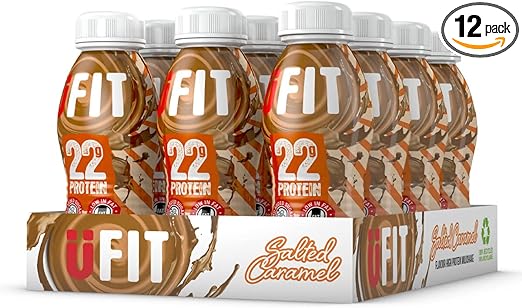 UFIT High 22g Protein Shake Salted Caramel Flavour Pack of 310ml
