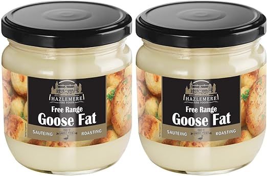Hazlemere Fine Foods Free Range 100% Natural Goose Fat, 2 x 320g Pack