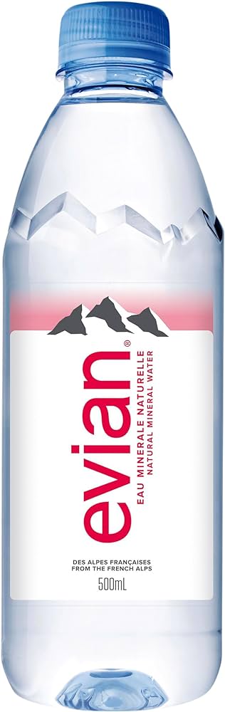 Evian Natural Mineral Water Pack of 500ml bottles