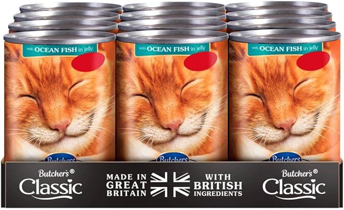 Butchers Classic Ocean Fish 400g Chunks in Jelly Pack of 12 x 400g