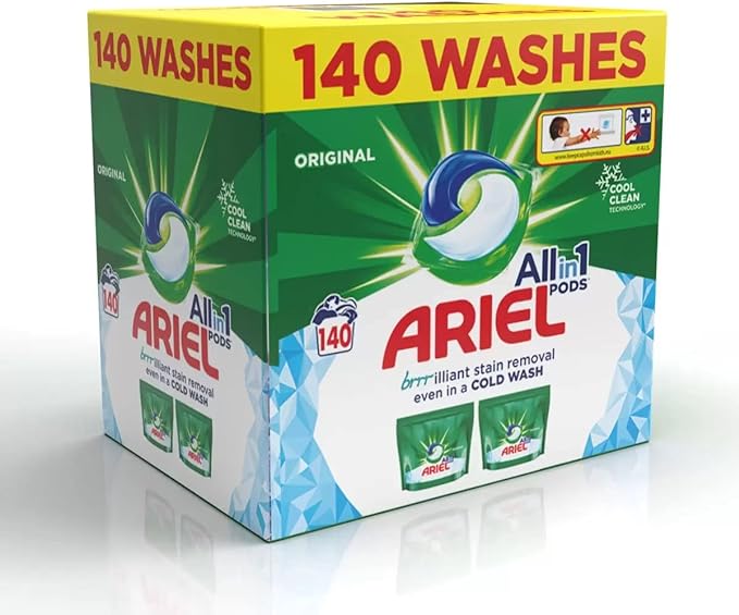 Ariel All in 1 Pods Washing Capsule Pack of 140 Wash