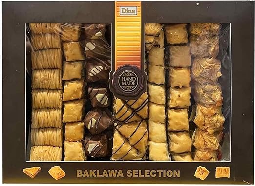 Dina Baklawa Selection Sweets Cashew Walnut Pistachio Nuts Pack of 1kg