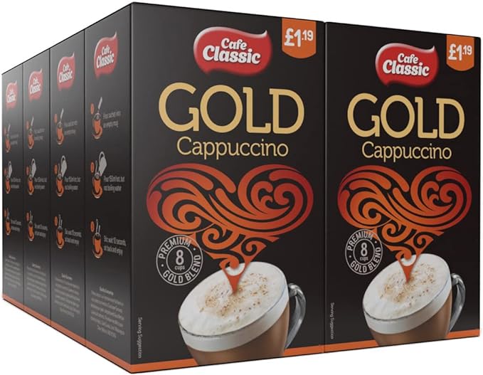 Cafe Classic Instant Cappuccino (Case of 8 x 8 sachets)