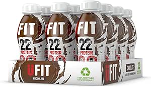 UFIT Chocolate Flavour High Protein Milkshake, 12 x 310ml