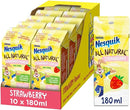 Nesquik All Natural Ready To Drink Strawberry, 10 x 180ml