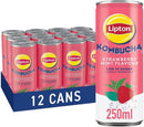 Lipton Kombucha Strawberry & Mint Pack of 12x250ml