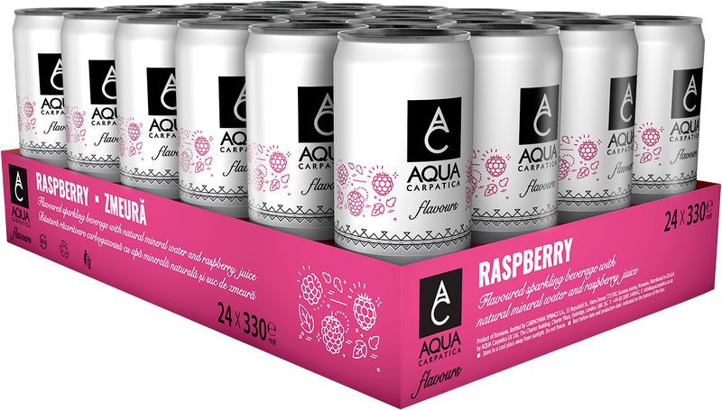 Aqua Sparkling Variety Flavors Water Pack of 24x330ml