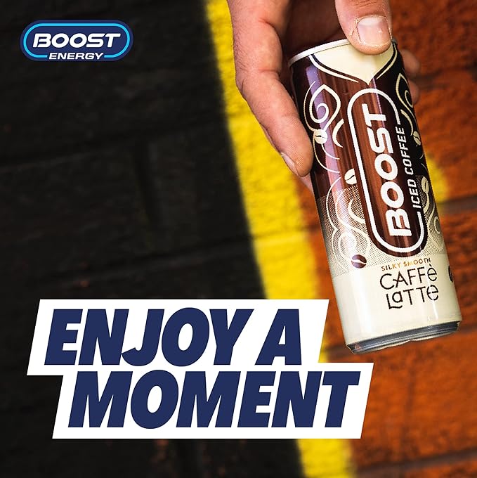 Boost Iced Coffee Caffee Latte Pack of 12x250ml Can