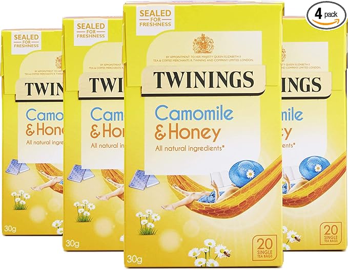 Twinings Camomile and Honey and vanilla (pack of 4 x 20 Bags)