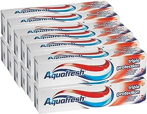 Aquafresh Triple Protection Fluoride Toothpaste - 100ml X 12