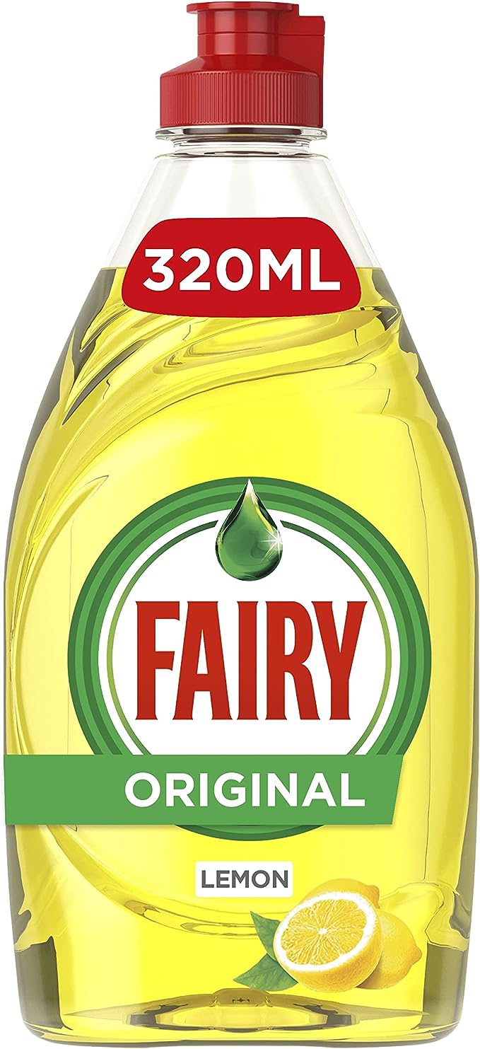 Fairy Lemon Washing Up Liquid, 10 X 320ml